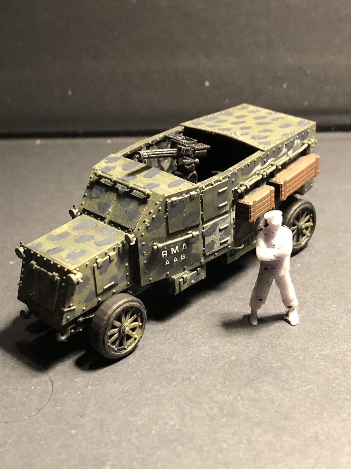 WW1 British Pierce-Arrow. Painted Resin Model