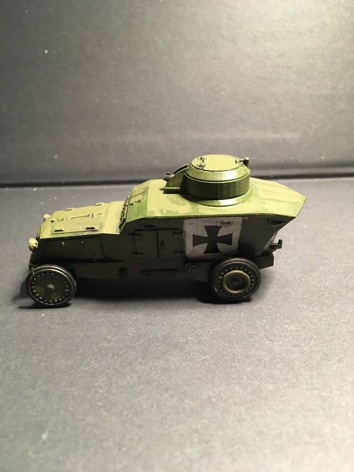 WW1 German Romfell Armoured Car. Painted Resin Model