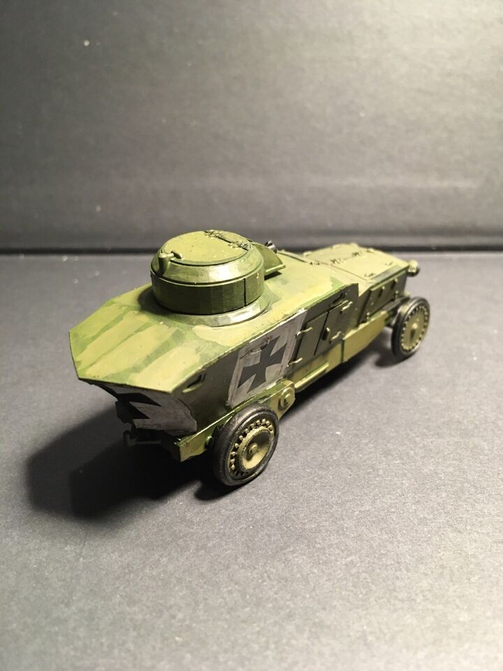 WW1 German Romfell Armoured Car. Painted Resin Model