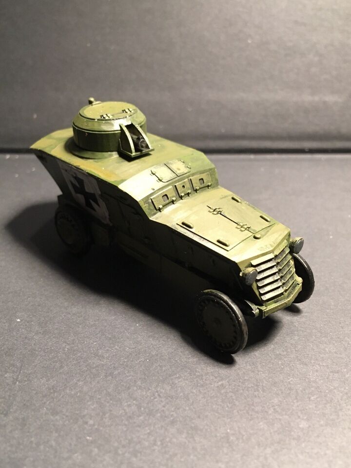 WW1 German Romfell Armoured Car. Painted Resin Model