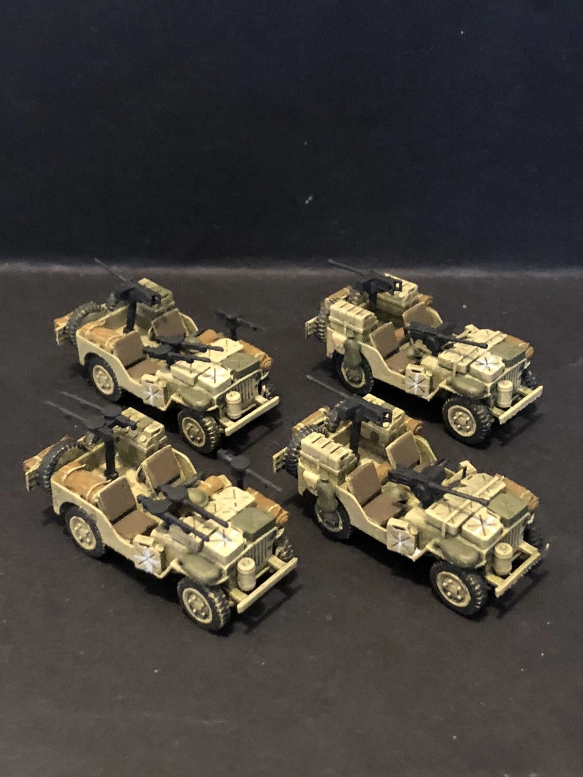 British WW2 SAS North Africa Jeep. Painted Resin Model