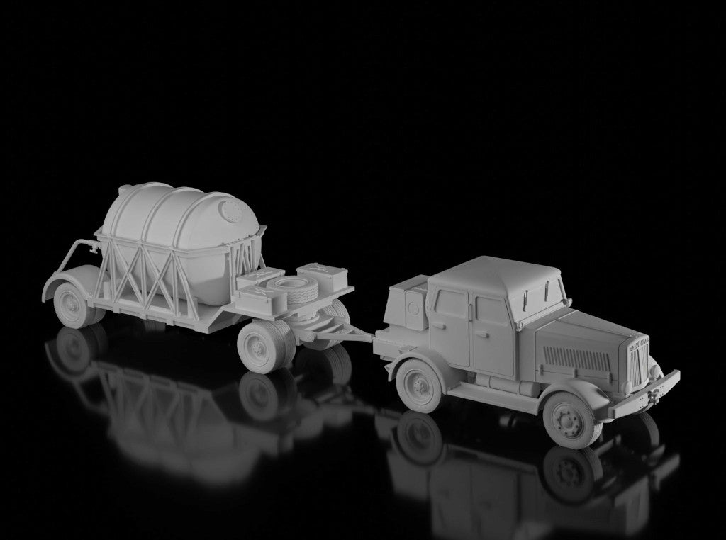 Hanomag SS 100 Tractor & A-Stoff Trailer (Wargame3d)