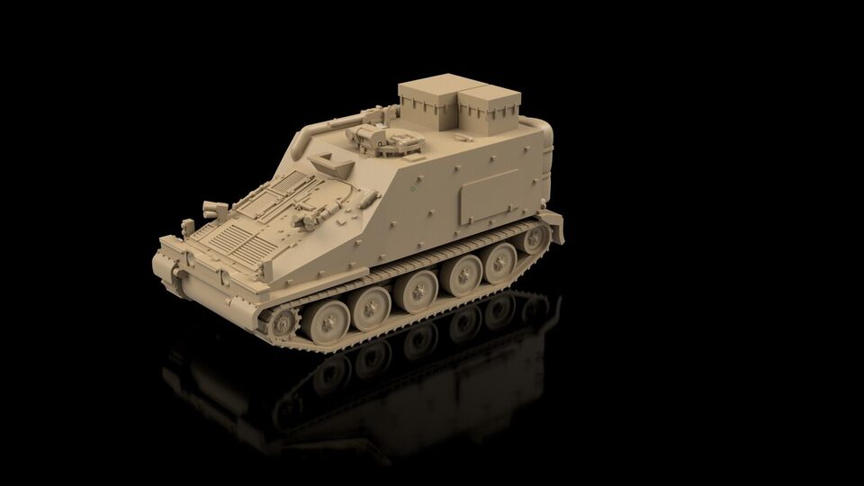 British Post War FV105 Sultan. Painted Resin Model