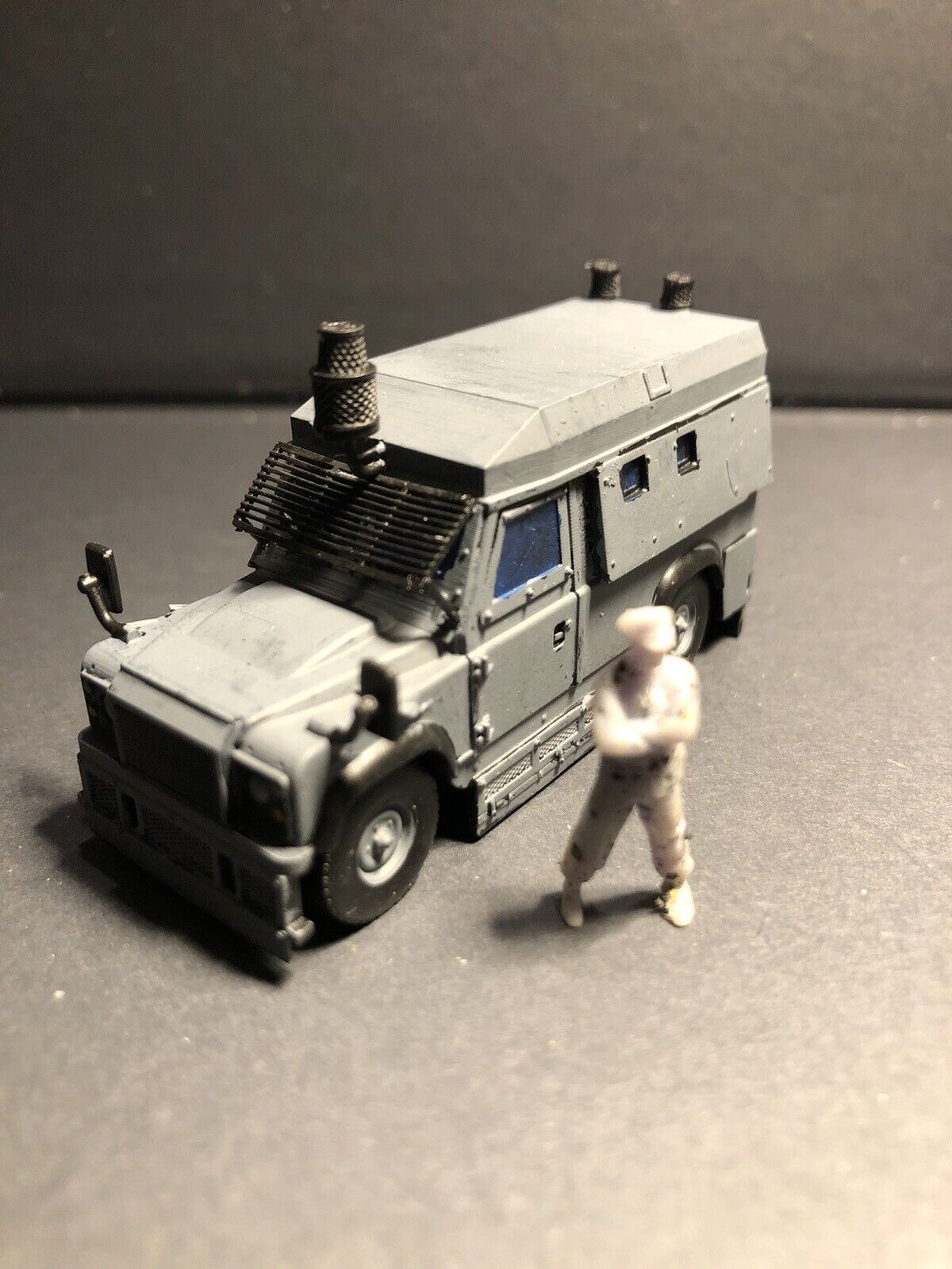 British Post War Land Rover Tangi. Painted Resin Model