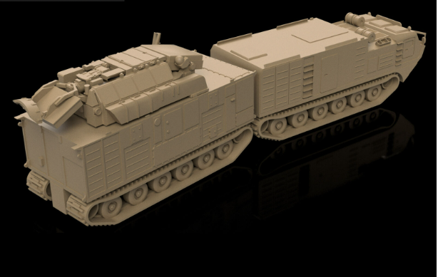 Post War Tor-M2DT Arctic Air Defence. Painted Resin Model