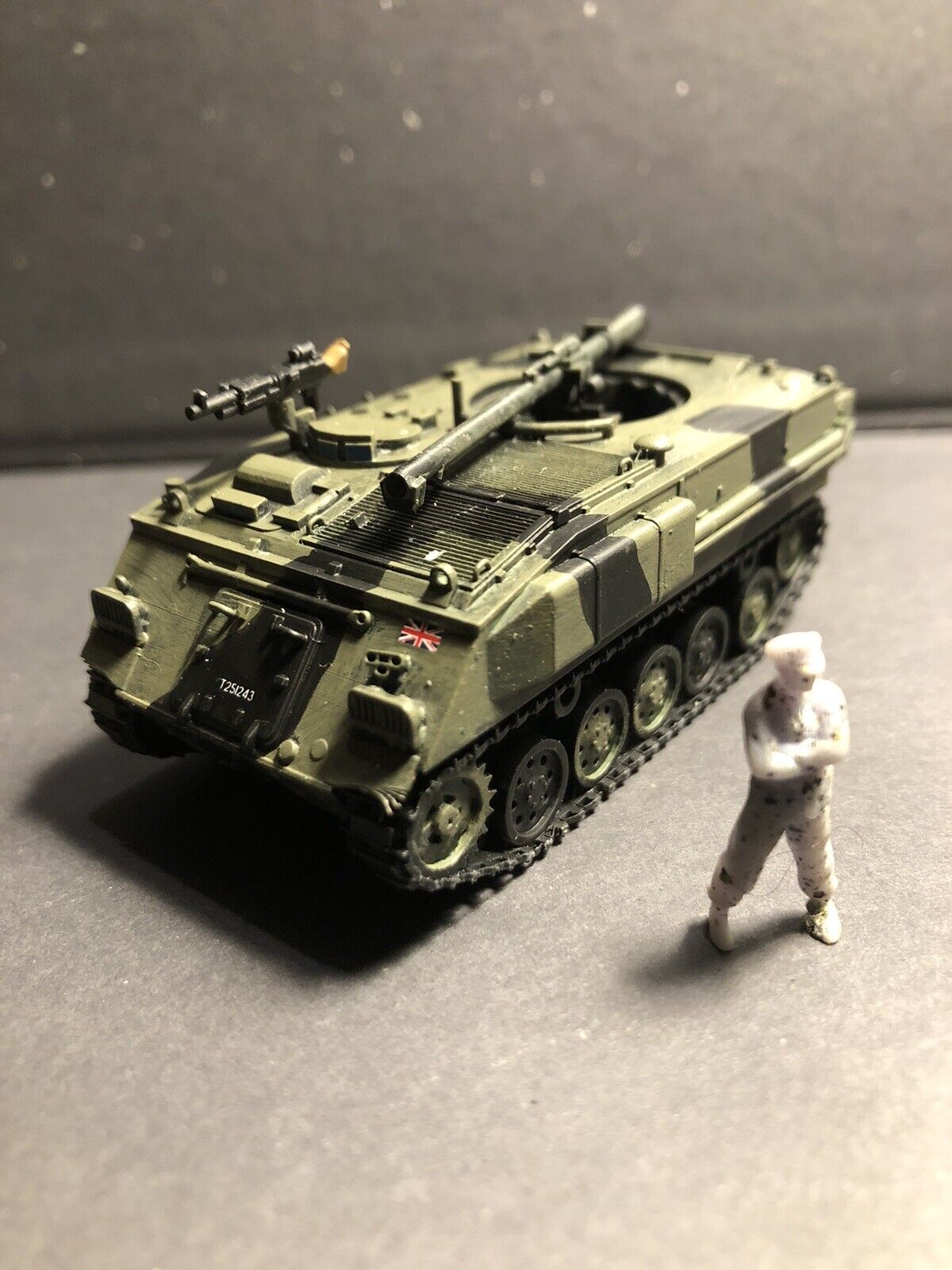 British Post War FV432 Wombat. Painted Resin Model