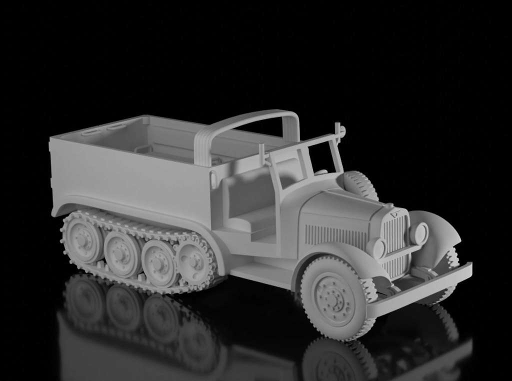 wz39 Supply Tractor - Open (Wargame3d)