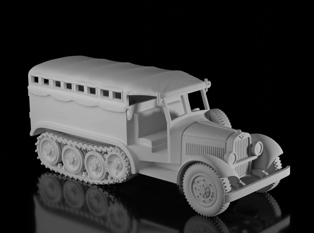 wz39 Supply Tractor - Covered (Wargame3d)